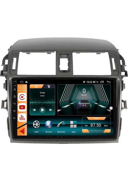 Toyota Corolla Tüm 2007/2012 Androidauto/carplay Multimedya
