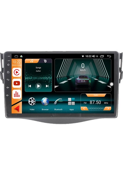 Toyota Rav 4 2007/2012 Androidauto/carplay Multimedya