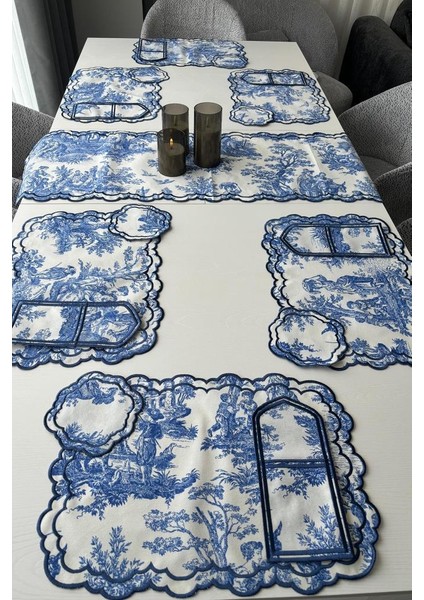 Okyanus Keten Amerikan Servis Takımı 19 Parça Mavi fiyatları