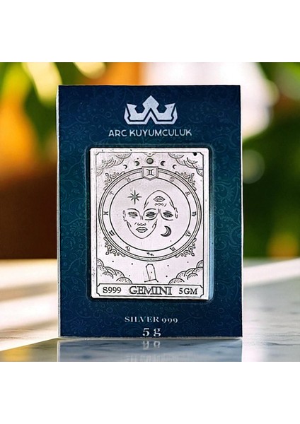 Ikizler Burçlarına Özel 999 Ayar Gümüş ile Üretilmiş Hediyelik Gümüş KÜLÇESI-522