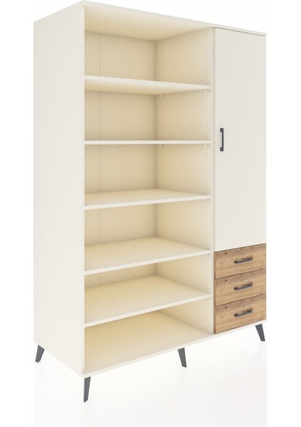 Kronos Dolap 9 Raflı 3 Çekmeceli Tek Kapaklı 132X59X195 Aytaşı-Aytaşı/çam fiyatları