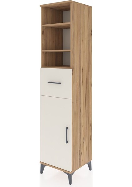 Hyperion Dolap 4 Raflı Tek Çekmeceli Tek Kapaklı 44X44X195 Çam-Aytaşı modelleri