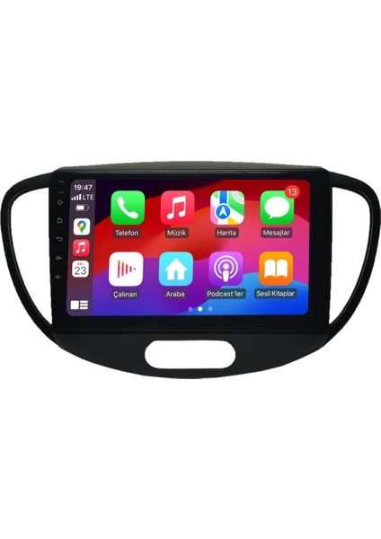 Hyundai I10 2007/2013 Androidauto/carplay Multimedya