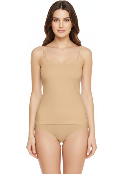 Kadın 6'lı Paket %100 Pamuk Ip Askılı Atlet fiyatları