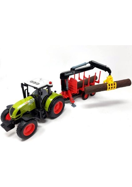 Oyuncak Sesli ve Pilli Römorklu Traktör 1:16 - CTOY-WY900M