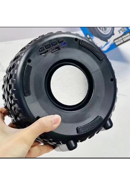 X501 Hopalör Lastik Görünümlü Bluetooth Hoparlör