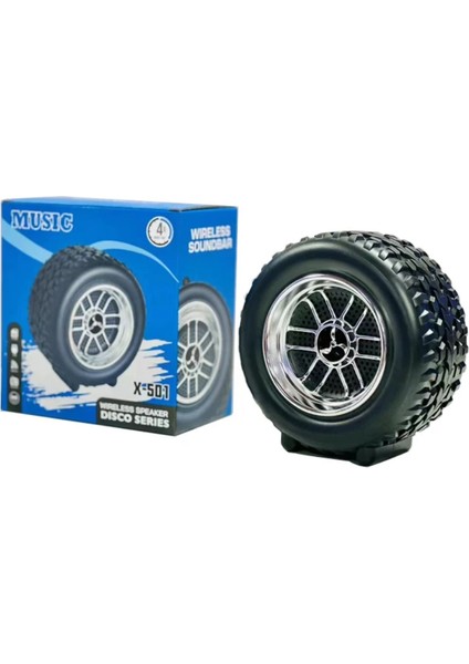 X501 Hopalör Lastik Görünümlü Bluetooth Hoparlör modelleri