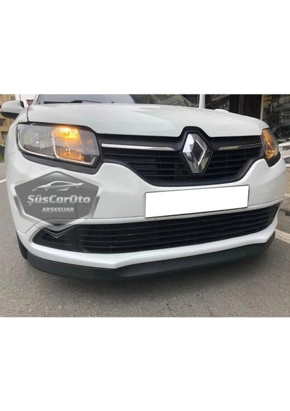 Renault Symbol 2013-2020 Uyumlu Üniversal Astra H Lip Esnek Ön Lip 2 Parça Tampon Altı Dil Karlık Ön Ek