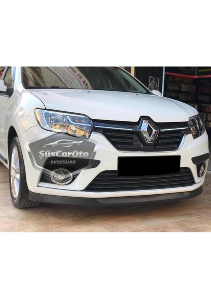 Renault Symbol 2013-2020 Uyumlu Üniversal Astra H Lip Esnek Ön Lip 2 Parça Tampon Altı Dil Karlık Ön Ek