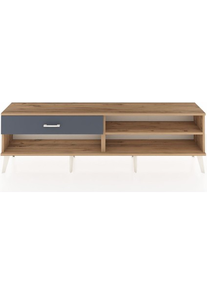 Arges Tv Ünitesi Tek Raflı Tek Çekmeceli 176X30X51 Çam-Çam/antrasit