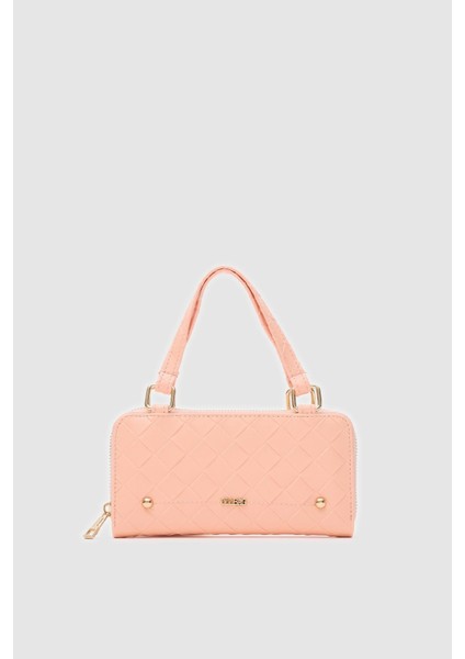 Klosa Yavruağzı Renk Çapraz Çanta Cüzdan