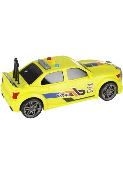 Ctoy Işıklı ve Sesli Neon Yeşil Yarış Arabası