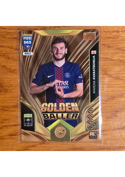2026 Khvicha Kvaratskhelia Golden Baller Oyun Kartı - Gol3