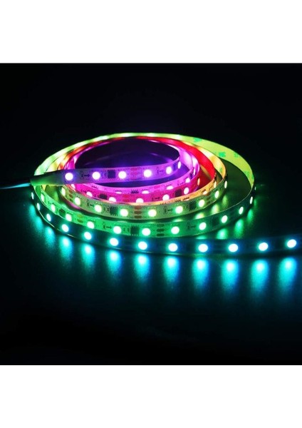 5 Metre Tak Çalıştır Kumandalı, 96 Renk Rgb Şerit LED Tv Ünitesi, Mutfak Tezgahı, Vitrin, Tavan Ledi