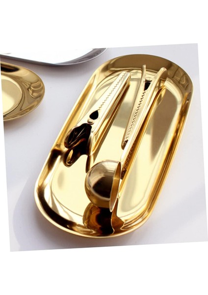 Metal Oval Tabak Gold 10,5 x 23 cm – Şık Sunum ve Dekoratif Servis Tabağı indirimleri