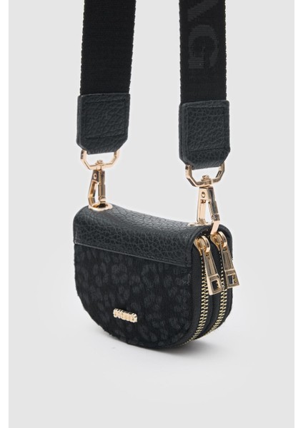 Jefece Gri Leopar Desen Çanta Cüzdan fırsatları