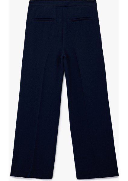 Kemer Detaylı Bilek Boy Geniş Paça Krep Palazzo Pantolon fiyatları