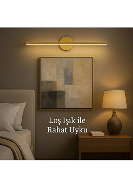 Modern Kablosuz Tak Çalıştır Ledli Pilli Aplik Banyo Tablo Ayna Aydınlatma Eskitme Gold Pil Dahildir modelleri
