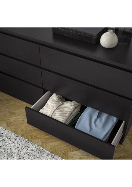 Malm 6 Çekmeceli Şifonyer Venge 160 x 78 cm modelleri