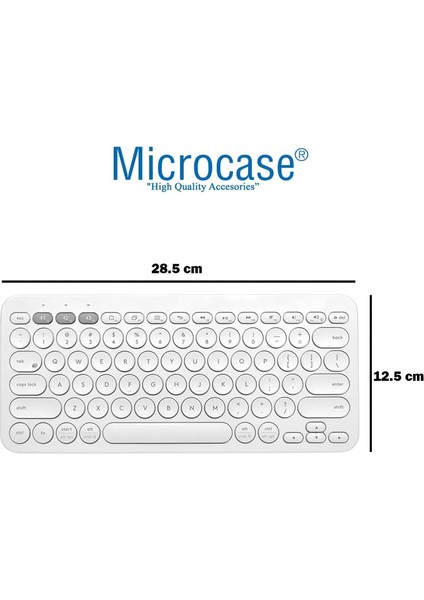 Tcl Tab 11 Gen 2 Tablet Için Bluetooth Klavye + Mouse + Tablet Standı - AL4514 Beyaz