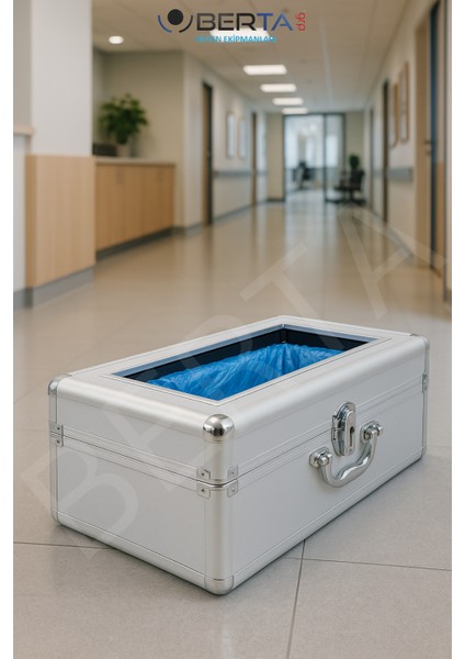 Paslanmaz Çelik Çanta Tipi Manuel Galoş Makinesi Galoşmatik - 100 Adet Galoş Hediyelidir indirimleri