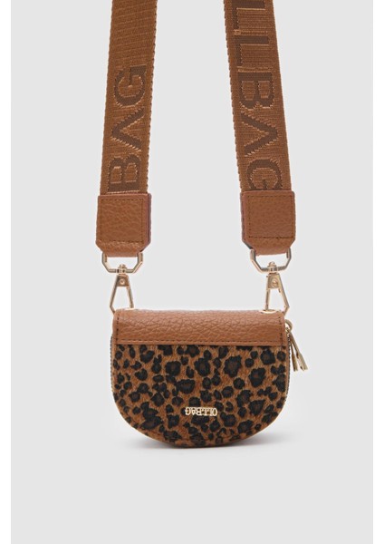 Jefece Leopar Desen Çanta Cüzdan