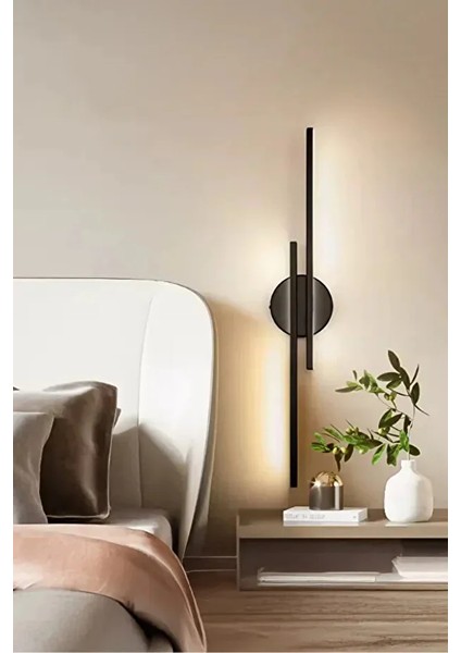 Pilli Kablosuz Çift Yön LED Aplik Tablo Salon Duvar Tv Banyo Ayna Yatak Resim Aydınlatma Sarı Işık indirimleri