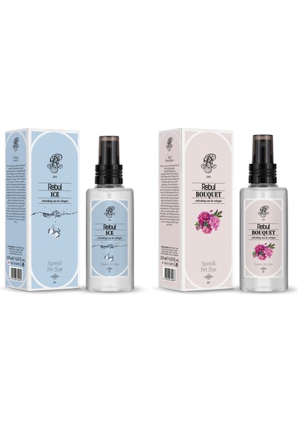 Edc Kolonya 125 ml Pet Şişe Bouquet ve Ice 2 Li