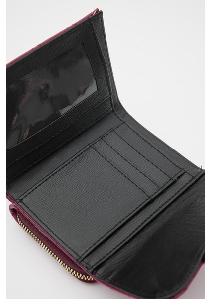 Saffan Nakış Detaylı Kilit Aksesuarlı Mor Bayan Cüzda modelleri