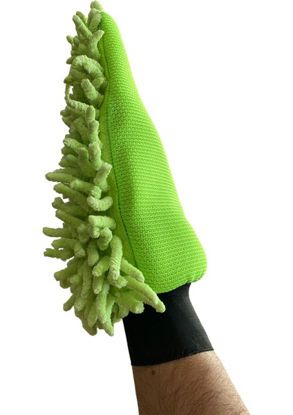 Çift Taraflı Makarna Kurtçuk Oto Yıkama Eldiveni