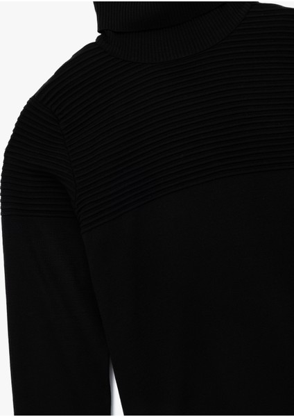 Uzun Kollu Basic Boğazlı Triko Kazak indirimleri