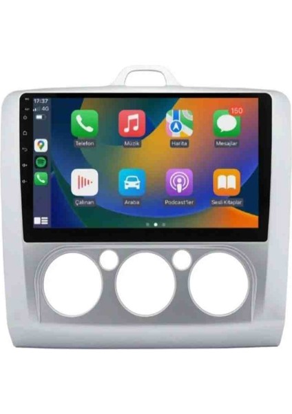 Ford Focus 2 2.5 Analog Uyumlu 4gb Ram 64GB Hafıza Android Multimedya Carplay Kamera Hediyeli