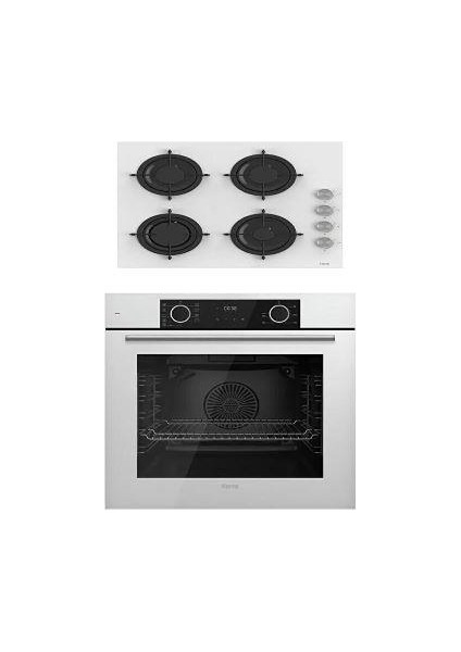 Fryart Cs Serisi Beyaz Ikili Ankastre Cam Set (XE63CB-CS206)