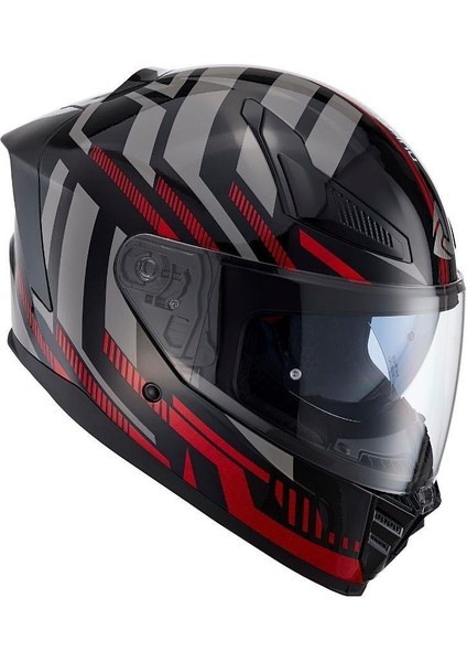 YM-853 Power Red Black Kapalı Kask fiyatları