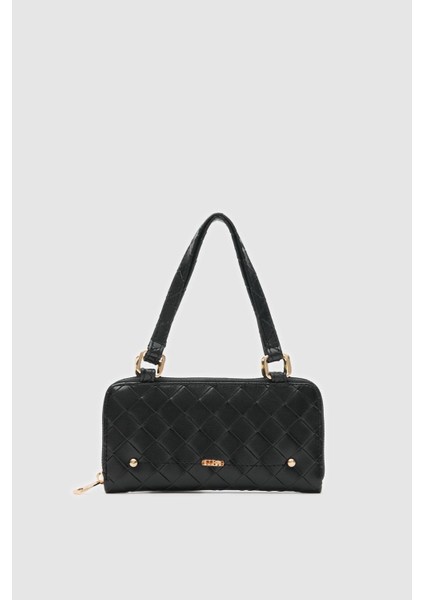 Klosa Siyah Renk Çapraz Çanta Cüzdan