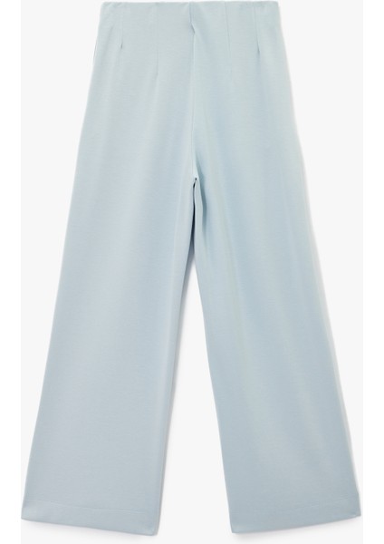 Nervürlü Cepli Düz Bol Paça Palazzo Pantolon fırsatları