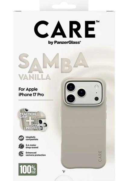 Panzerglass Care Apple iPhone 17 Pro Fashionable Case Samba Magsafe Kılıf Vanilya fırsatları