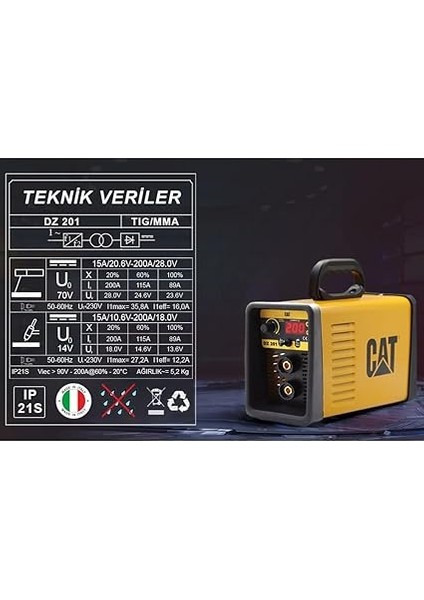 DZ201 200 Amper Tıg Lıft/mma Çanta Tipi Profesyonel Dijital Inverter Kaynak Makinesi fırsatları