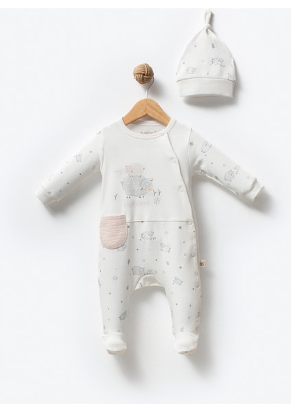 %100 Organik Pamuk Kuzucuk Lux Bebek Tulum