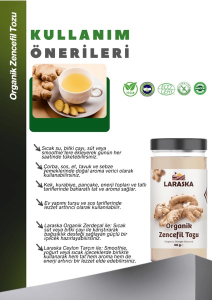 Organik Zencefil Tozu 50G - Ginger Powder Certified Organic modelleri