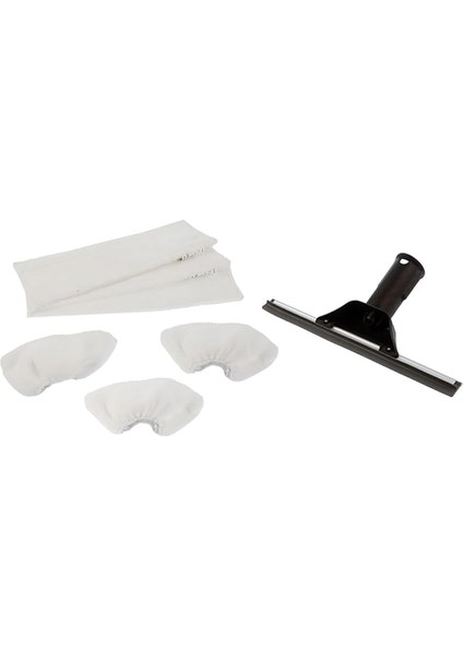 Karcher Sc Serisi Için Cam Silme Aparatı ve Mikrofiber Bez Seti 3'lü, Sc1 Sc2 Sc3 Sc Sc5 Modeller ile Uyumlu Cam Silme Aparatı ve 3'lü Mikrofiber Bez Seti