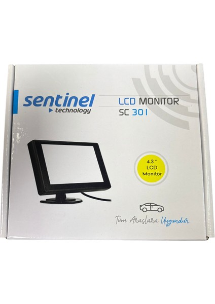 Araç Geri Görüş Kamera Ekranı (Sadece Ekran) SC301 modelleri