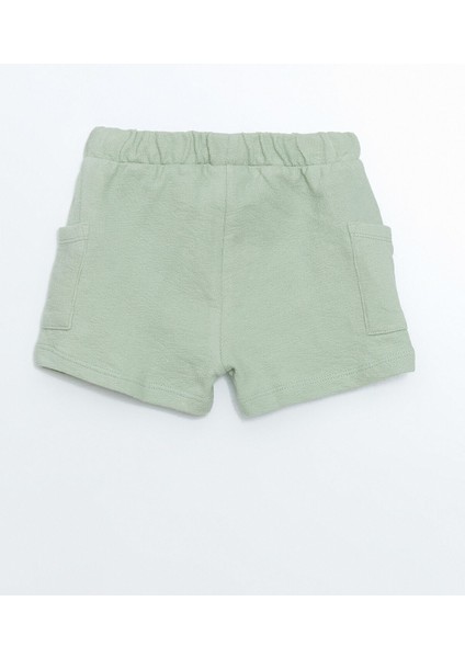 Yeni Sezon Beli Lastikli Basic Erkek Bebek Şort 2'li fırsatları