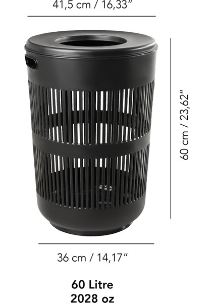 4'lü Set - 60 Lt Solara Kirli Sepeti Siyah, Katlanabilir Silikon Çamaşır Sepeti, Su Kovası, Maşrapa fiyatları