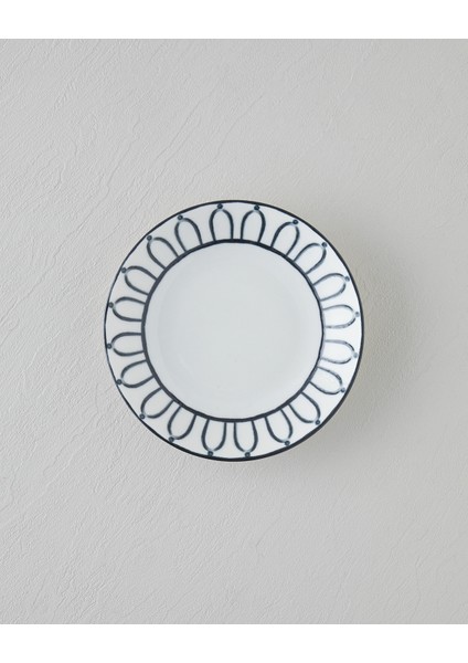 Monarch Porselen Çukur Tabak 19 cm Siyah - Beyaz fiyatları