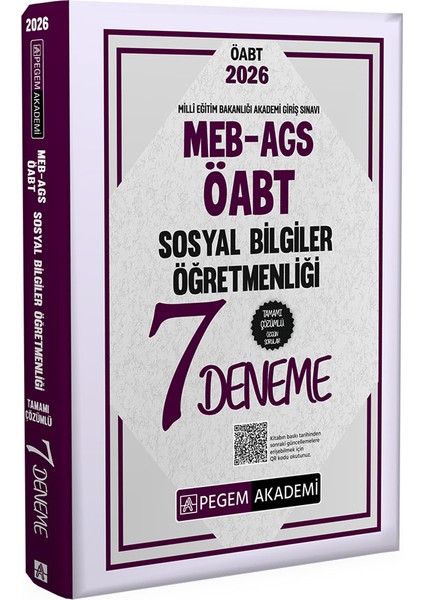 2026 MEB AGS ÖABT Sosyal Bilgiler Öğretmenliği Tamamı Çözümlü 7 D