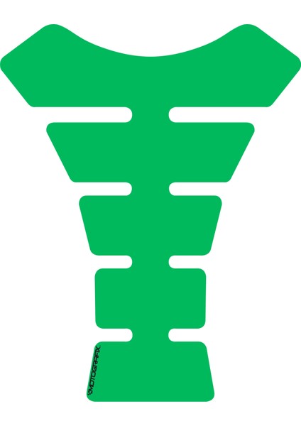 Plain Spine Green Metallic Tankpad