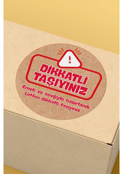 Dikkatli Taşıyınız Yazılı Sticker Paketleme Kargo Ambalaj Etiketi - 4X4CM 70 Adet (Kopya) fiyatları
