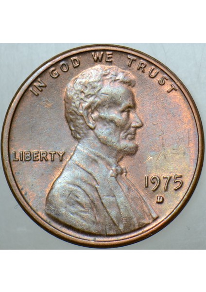 Amerika 1 Cent 1975 D. Lincoln Memorial Cent. 19 mm Çilaltı. fiyatları