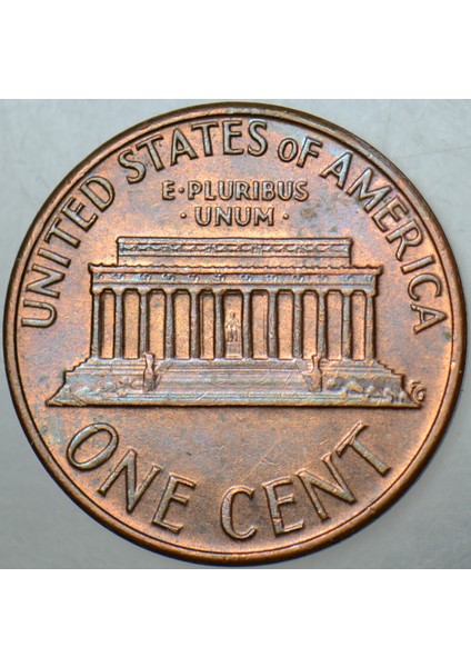 Amerika 1 Cent 1975 D. Lincoln Memorial Cent. 19 mm Çilaltı. modelleri